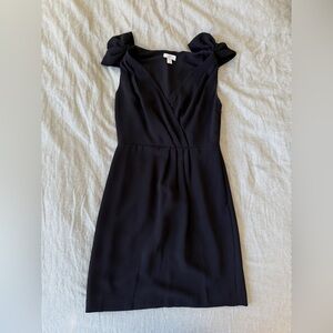 LOFT Black Midi Dress